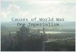 Causes of World War One Imperialism. What is Imperialism? Imperialism is when a powerful country claims a different area of the world for itself This