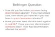 Bellringer Question: How did you feel when you were being discriminated against? If you had a black card, how would you have felt if you had been in your
