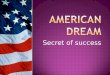 Secret of success. Madonna “American Life”  The USA is the most powerful and successful country in the world and everybody wants to know the secret