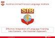 Effective Integration of Language Training into Careers – the Austrian Approach Austrian Armed Forces Language Institute