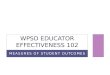 MEASURES OF STUDENT OUTCOMES WPSD EDUCATOR EFFECTIVENESS 102