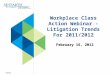 Workplace Class Action Webinar - Litigation Trends For 2011/2012 February 16, 2012 13097858
