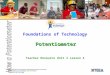 Potentiometer Foundations of Technology Potentiometer © 2013 International Technology and Engineering Educators Association, STEM  Center for Teaching