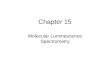 Chapter 15 Molecular Luminescence Spectrometry. A very sensitive and selective instrumental technique with some of the lowest LOD's for molecules that
