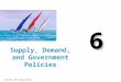 Copyright © 2011 Cengage Learning 6 Supply, Demand, and Government Policies
