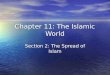 Chapter 11: The Islamic World Section 2: The Spread of Islam