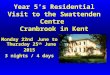 Year 5’s Residential Visit to the Swattenden Centre Cranbrook in Kent Monday 22nd June to Thursday 25 th June 2015 3 nights / 4 days
