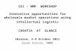 CEI – WMF WORKSHOP Innovative opportunities for wholesale market operations using ”Intellectual Logistic” CROATIA AT GLANCE Ukraine, 4-8 October 2011 Zoran