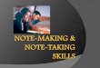 Learning Outcomes 1. Differentiate between annotation, outline notes, column notes, mind maps and summary notes; 2. Develop skills of making notes from