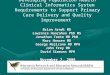 Developing Population Health Clinical Informatics System Requirements to Support Primary Care Delivery and Quality Improvement Developing Population Health