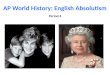 AP World History: English Absolutism Period 4. Buckingham Palace