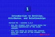 Copyright  Oracle Corporation, 1999. All rights reserved. 11 ® Introduction to Entities, Attributes, and Relationships Section 02 – Lessons 1,2,3 Use