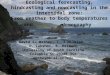 Ecological forecasting, hindcasting and nowcasting in the intertidal zone: From weather to body temperatures and demography David S. Wethey, T. J Hilbish,