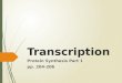 Transcription Protein Synthesis Part 1 pp. 204-206