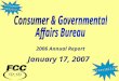 January 17, 2007 Accessibility CustomerService 2006 Annual Report