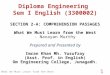 Diploma Engineering Sem I English (3300002) SECTION 2-A: COMPREHENSION PASSAGES What We Must Learn from the West - Narayan Murthy Prepared and Presented