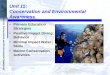 Unit 15- Conservation and Environmental Awareness Unit 15: Conservation and Environmental Awareness Primary Education Strategies Positive Impact Diving