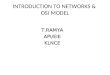 INTRODUCTION TO NETWORKS & OSI MODEL T.RAMYAAPI/EIEKLNCE
