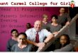 Mount Carmel College for Girls Year 11 Progression Parents Information Evening 18 th October 2011