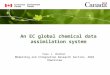 An EC global chemical data assimilation system Yves J. Rochon Modelling and Integration Research Section, ARQI Downsview
