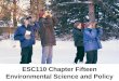 ESC110 Chapter Fifteen Environmental Science and Policy
