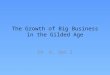 The Growth of Big Business in the Gilded Age Ch. 6, Sec 2