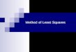 Method of Least Squares. Least Squares Method of Least Squares:  Deterministic approach The inputs u(1), u(2),..., u(N) are applied to the system The