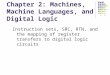 Chapter 2: Machines, Machine Languages, and Digital Logic Instruction sets, SRC, RTN, and the mapping of register transfers to digital logic circuits