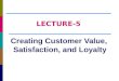 Creating Customer Value, Satisfaction, and Loyalty LECTURE-5