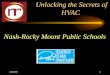 10/18/20151 Unlocking the Secrets of HVAC Nash-Rocky Mount Public Schools