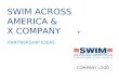 SWIM ACROSS AMERICA & X COMPANY PARTNERSHIP IDEAS COMPANY LOGO