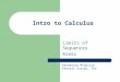 Intro to Calculus Limits of Sequences Areas Katherine Mihalczo Precalc Survey, 7th