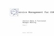 Service Management for CERN Service Owner & Functional Manager Meeting Phase 2 Geneva, 20.03.2013