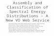 Assembly and Classification of Spectral Energy Distributions – A New VO Web Service Hans-Martin Adorf, GAVO, Max-Planck-Institut für extraterr. Physik,