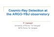 Cosmic-Ray Detection at the ARGO-YBJ observatory P. Camarri University of Roma “Tor Vergata” INFN Roma Tor Vergata