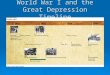 World War I and the Great Depression Timeline. League of Nations  What did it do? Established the mandate system Established the mandate system Mandates