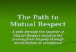 The Path to Mutual Respect A path through the Quarter of Mutual Respect showing the journey from tragedy through reconciliation to acceptance