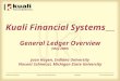 Kuali Financial Systems General Ledger Overview (May 2008) Joan Hagen, Indiana University Vincent Schimizzi, Michigan State University