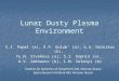 Lunar Dusty Plasma Environment S.I. Popel (a), A.P. Golub‘ (a), G.G. Dolnikov (b), Yu.N. Izvekova (a), S.I. Kopnin (a), A.V. Zakharov (b), L.M. Zelenyi