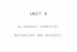 UNIT 4 A2 ORGANIC CHEMISTRY MECHANISMS AND REAGENTS
