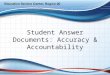 Student Answer Documents: Accuracy & Accountability