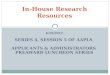 6/10/2014 SERIES 4, SESSION 5 OF AAPLS APPLICANTS & ADMINISTRATORS PREAWARD LUNCHEON SERIES In-House Research Resources