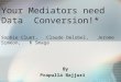Your Mediators need Data Conversion!* Sophie Cluet, Claude Delobel, Jerome Simeon, K Smaga By Prapulla Bajjuri