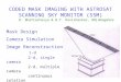 CODED MASK IMAGING WITH ASTROSAT SCANNING SKY MONITOR (SSM) Mask Design Camera Simulation Image Reconstruction 1-d 2-d, single camera 2-d, multiple camera