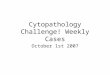 Cytopathology Challenge! Weekly Cases October 1st 2007