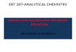 ERT 207-ANALYTICAL CHEMISTRY SIGNIFICANT FIGURES AND STANDARD DEVIATION DR. SALEHA SHAMSUDIN 1