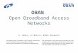 OBAN Open Broadband Access Networks H. Almus, TU Berlin, EANTC Research The OBAN project is funded by the European Community’s Sixth Framework Programme,