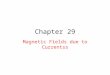 Chapter 29 Magnetic Fields due to Currentss. 29.2: Calculating the Magnetic Field due to a Current The magnitude of the field dB produced at point P at