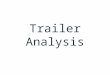 Trailer Analysis. Purpose of Trailers Promote the film Establish genre Hint at storyline, characters, action and resolution Advertise directors, producers,