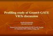 Profiling study of Geant4-GATE VRTs discussion Nicolas Karakatsanis Alexander Howard Geant4 Users Workshop Medical/GATE Parallel Session 13 th September